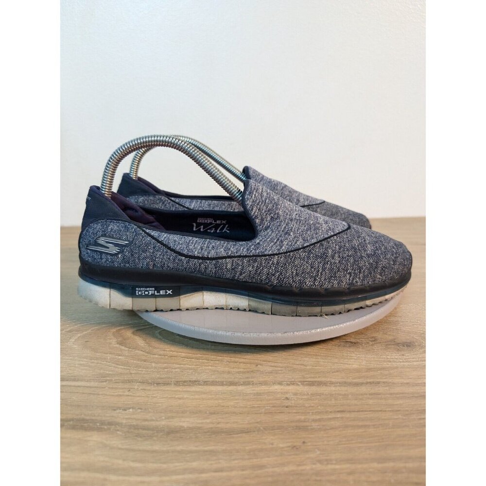 Skechers Women's Go Flex Walk 14010 Navy Round Toe Slip On Sneaker Shoes Sz 9.5 - Picture 4 of 11